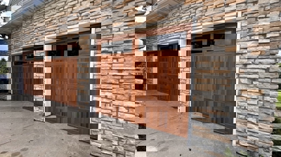 Wood Garage Doors Photo