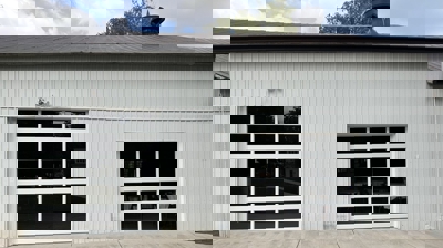 Full-View Commercial Glass Overhead Door Photo