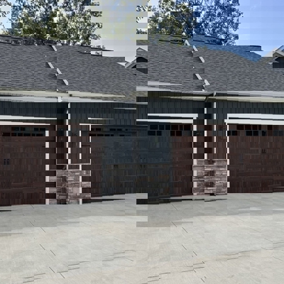 Faux Wood Garage Doors Photo