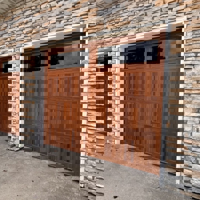 Wood Garage Doors Photo
