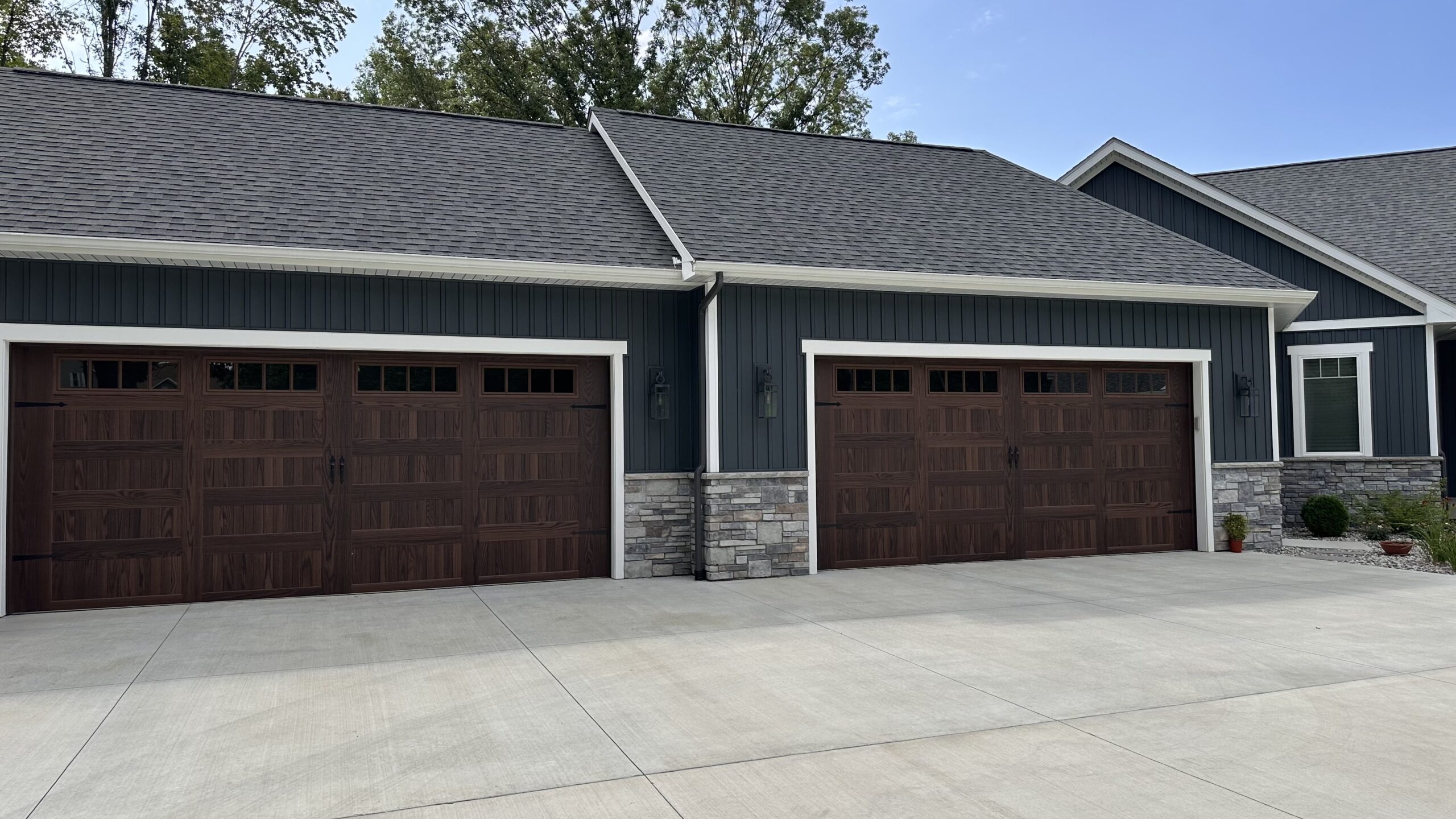 Faux Wood Garage Doors Photo